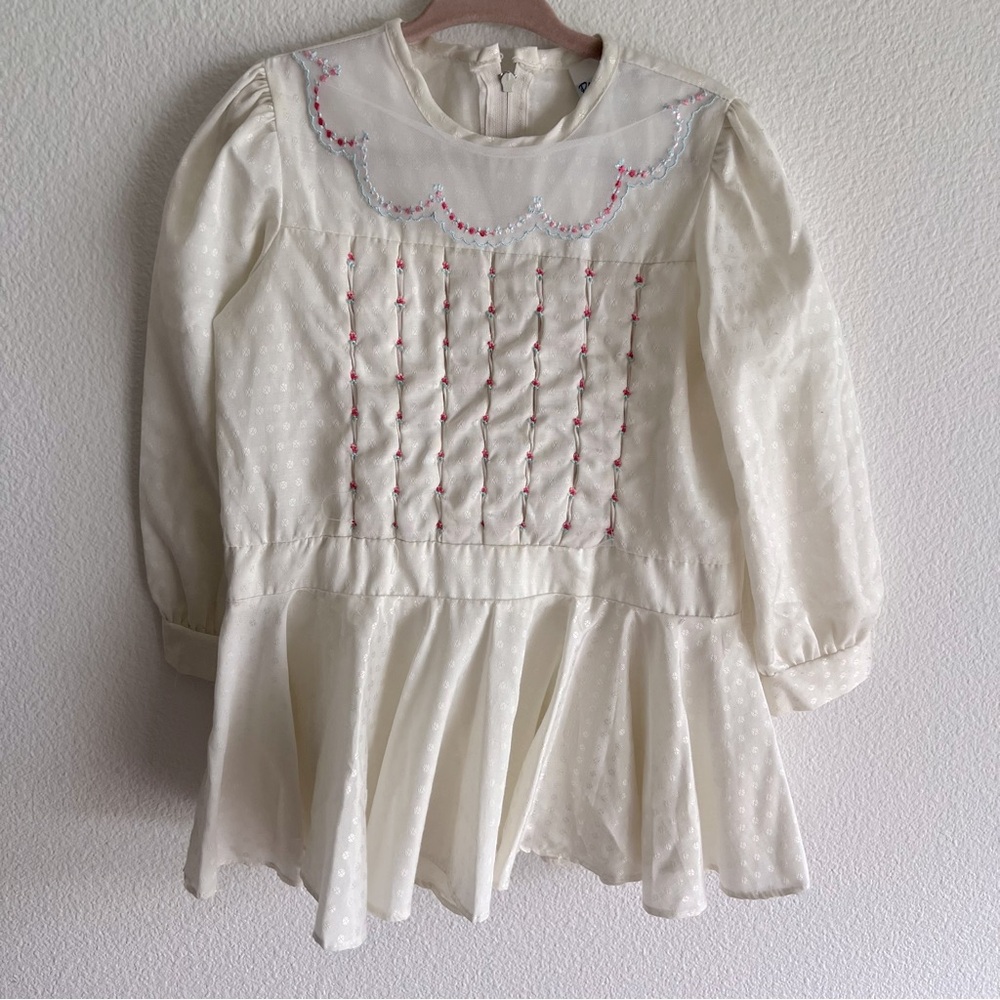 Polly Flinders vintage smocked dress